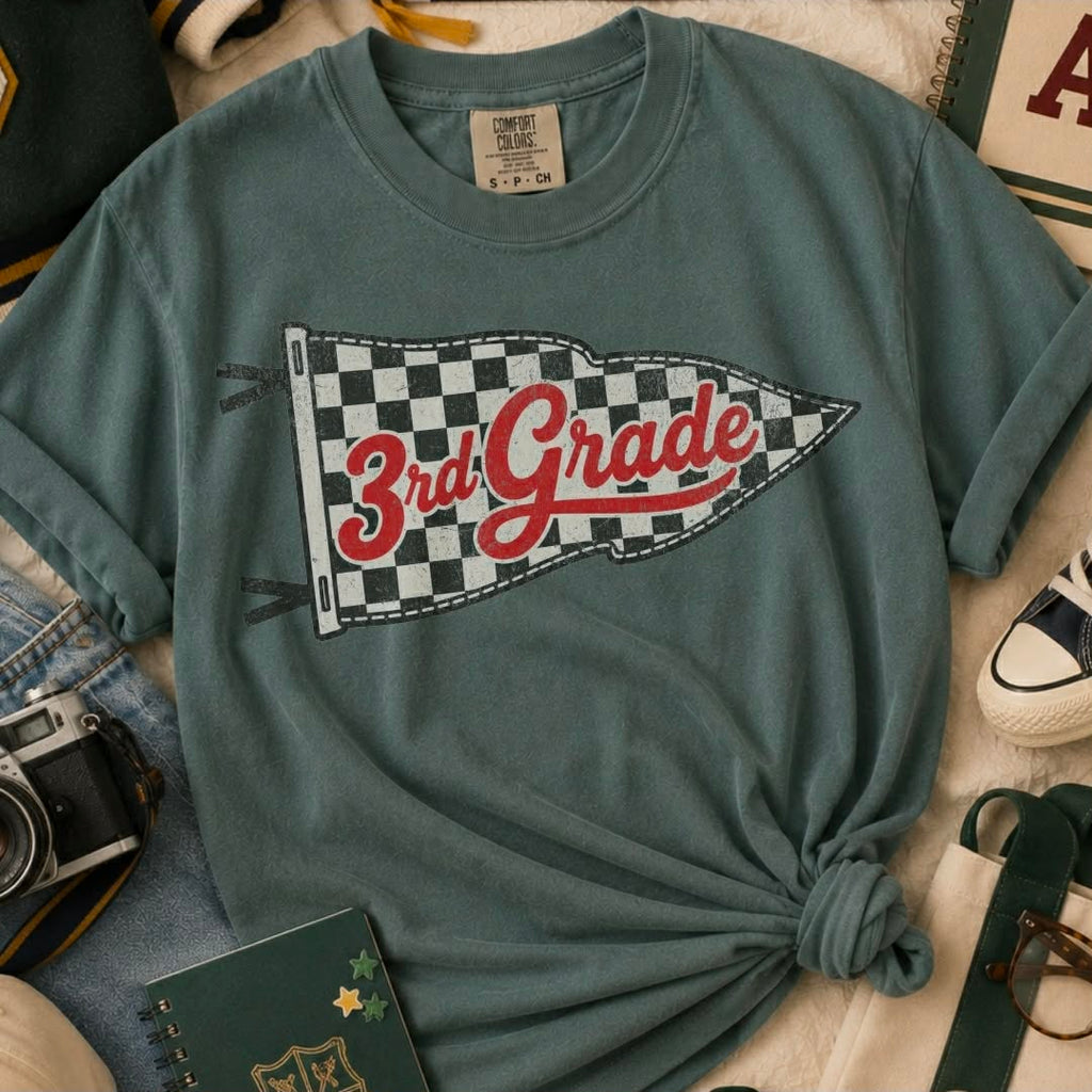 Toddler or Youth - Pre-K to 4th Checkered Flag