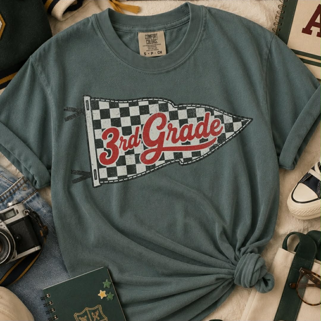 Toddler or Youth - Pre-K to 4th Checkered Flag