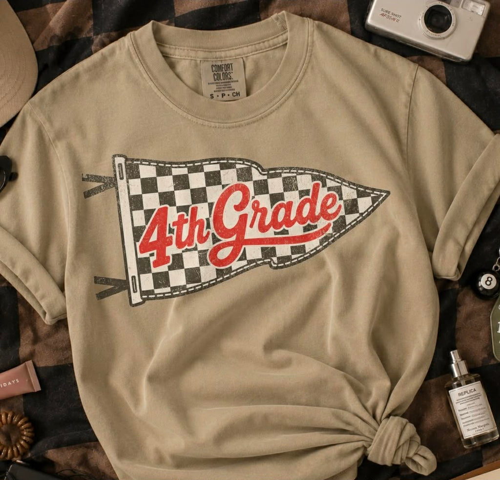 Toddler or Youth - Pre-K to 4th Checkered Flag