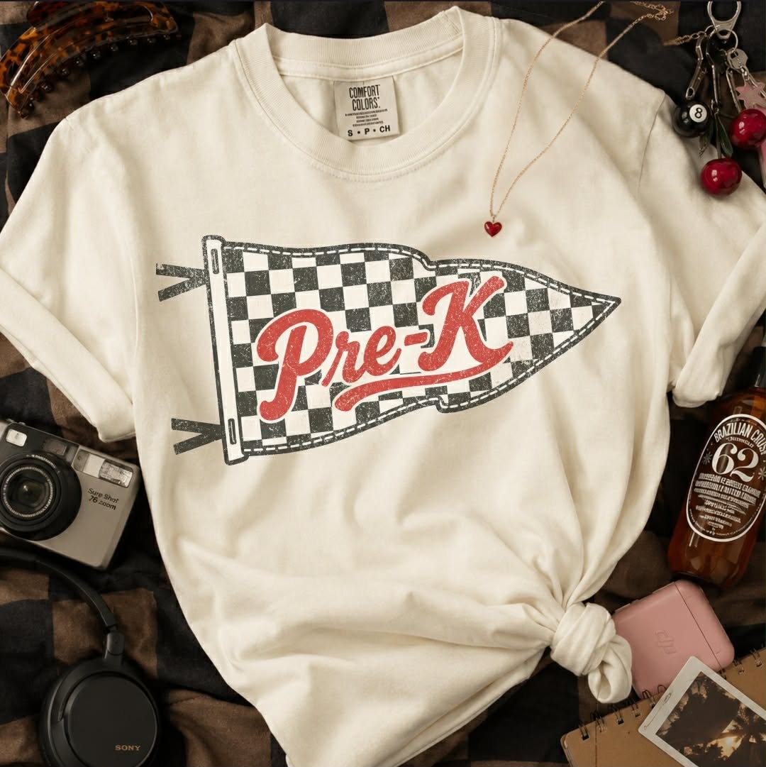 Toddler or Youth - Pre-K to 4th Checkered Flag