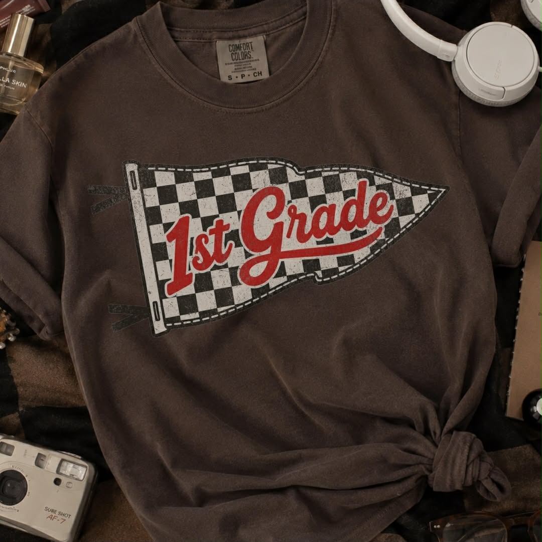Toddler or Youth - Pre-K to 4th Checkered Flag