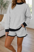 PRE-ORDER: Grey Polka Dot Trim Set