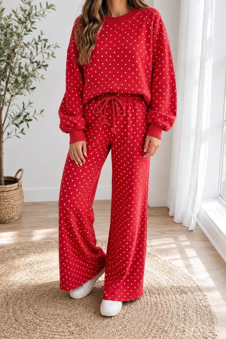 PRE-ORDER: Red Polka Dot Set