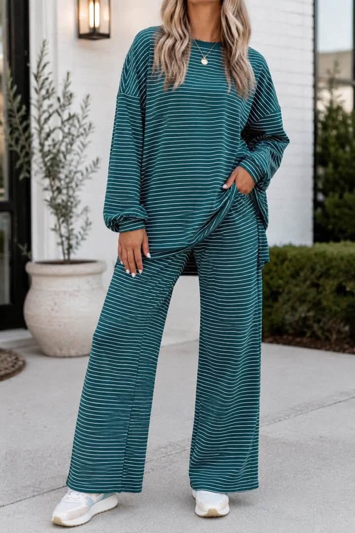 PRE-ORDER: Stripe Elastic Casual Set